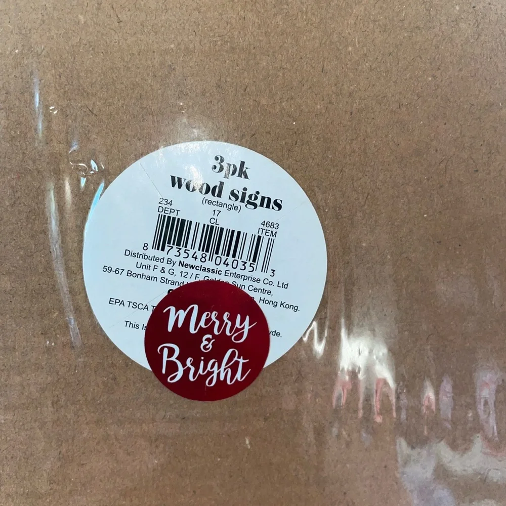 Target Christmas Holiday Wooden Signs